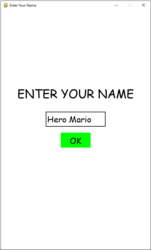 Enter Your Name